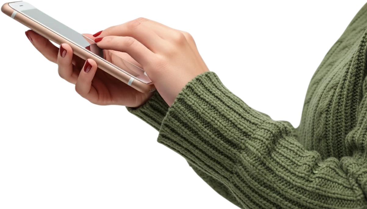 Mão com Celular